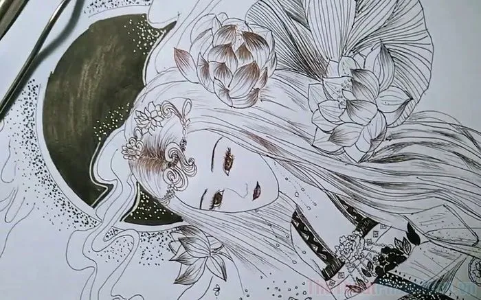 Khám Phá Thế Giới Sáng Tạo: Tranh Tô Màu Anime Cổ Trang Trung Quốc Tuyệt Đẹp